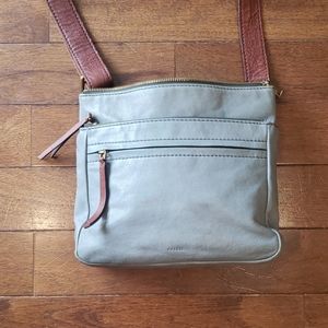 Fossil leather Crossbody purse